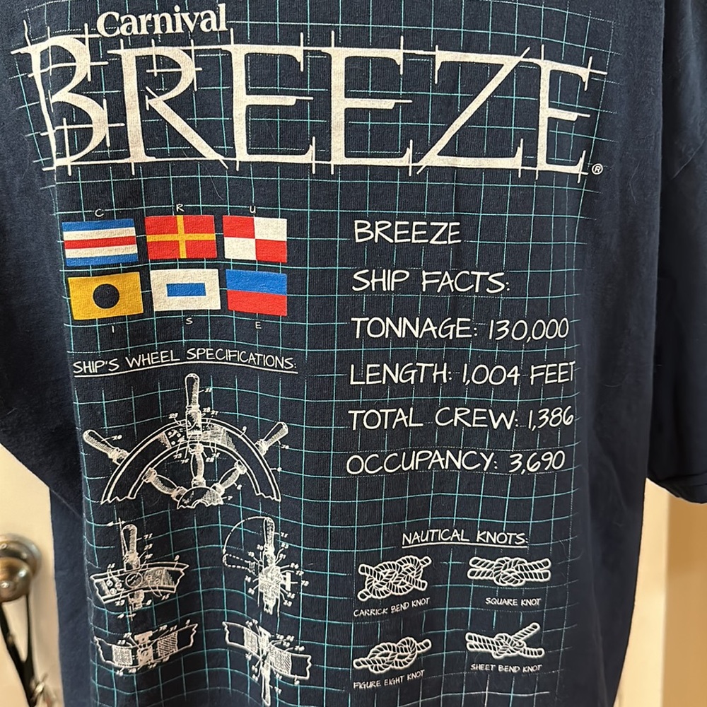 Carnival Breeze t shirt, size xl - Picture 4 of 5
